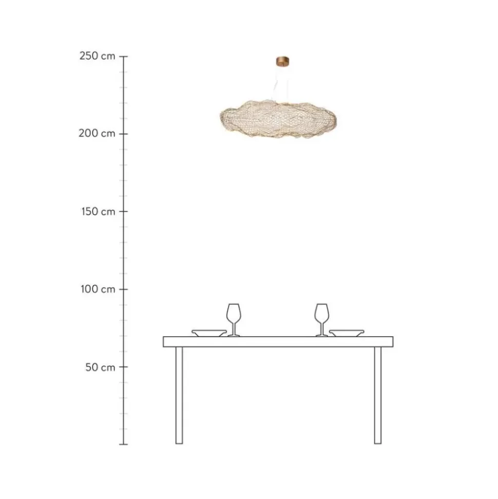 Handgefertigte Led-Pendelleuchte Hayden, Dimmbar
