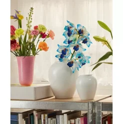 Handgefertigte Porzellan-Vase Rhombe, H 25 Cm