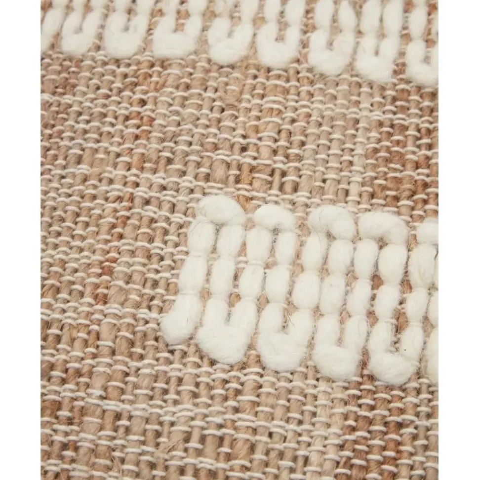 Handgefertigter Jute-Laufer Kerala Mit Fransen
