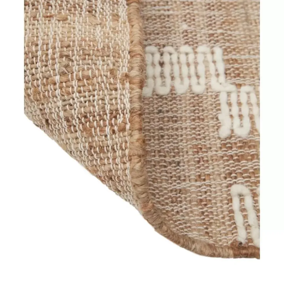 Handgefertigter Jute-Laufer Kerala Mit Fransen