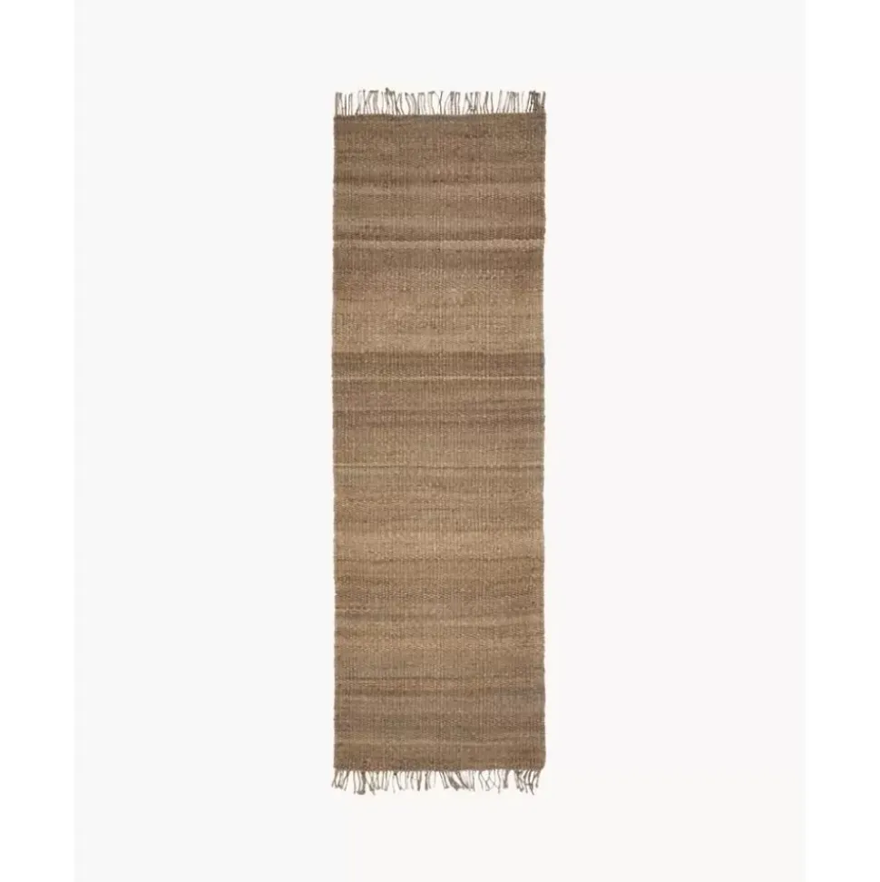 Handgefertigter Jute-Laufer Naturals Mit Fransen