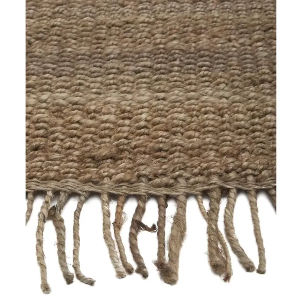Handgefertigter Jute-Laufer Naturals Mit Fransen