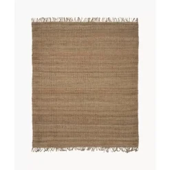 Handgefertigter Jute-Teppich Naturals Mit Fransen