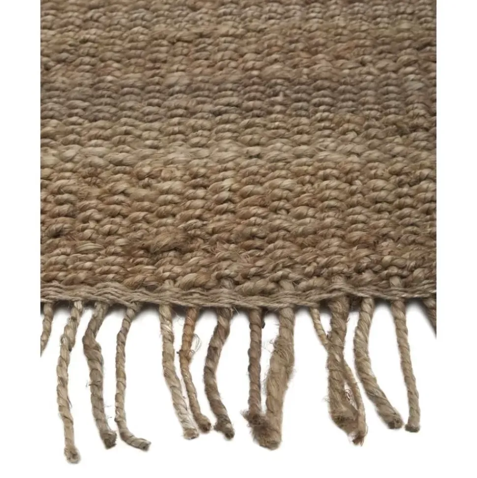 Handgefertigter Jute-Teppich Naturals Mit Fransen