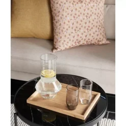 Handgefertigtes Deko-Tablett-Set Nature, 2Er-Set