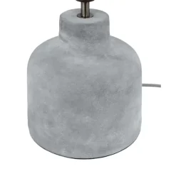Handgefertigte Tischlampe Ike Mit Betonfus