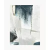 Handgemaltes Leinwandbild Golden Blue I