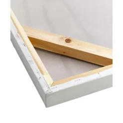 Handgemaltes Leinwandbild Golden Blue I