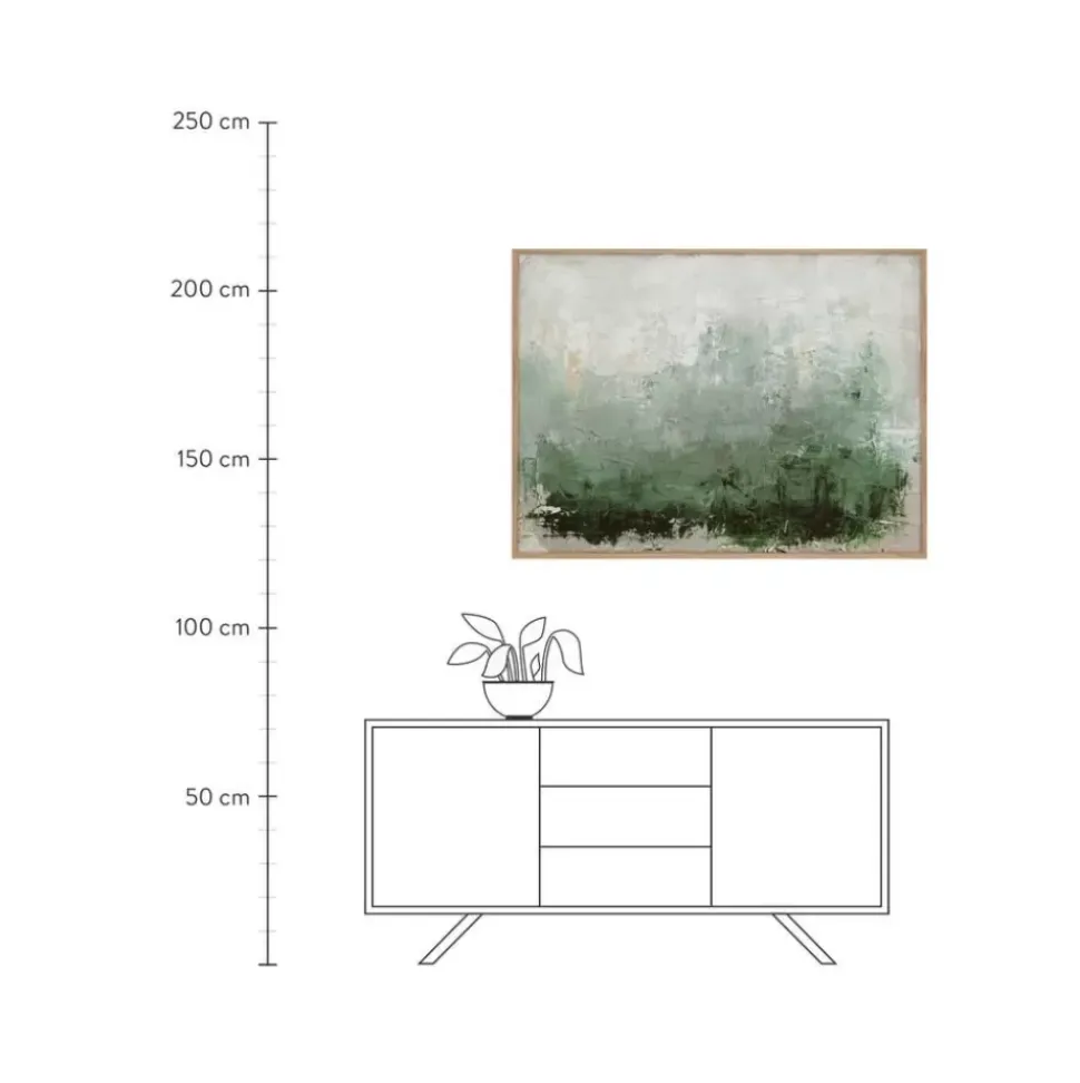 Handgemaltes Leinwandbild New Story Mit Holzrahmen