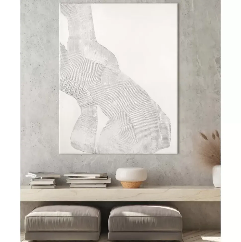 Handgemaltes Leinwandbild White Sculpture 1