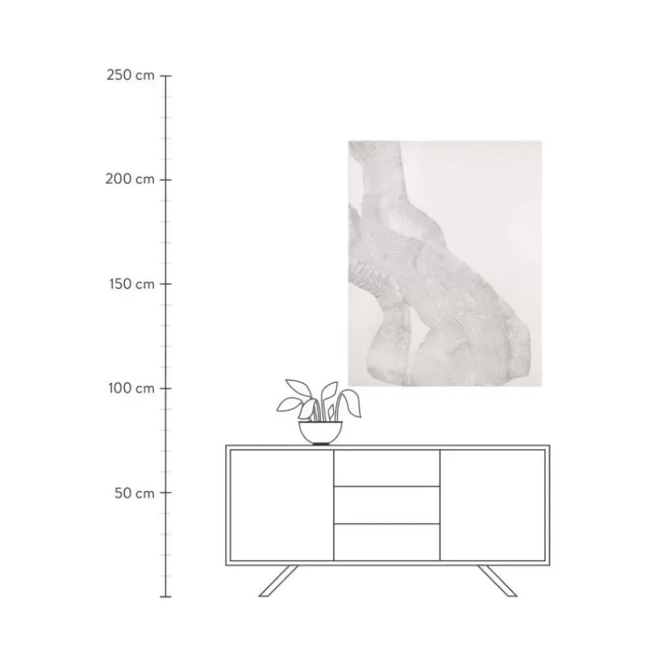 Handgemaltes Leinwandbild White Sculpture 1