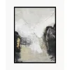 Handgemaltes Leinwandbild White Noir Mit Holzrahmen