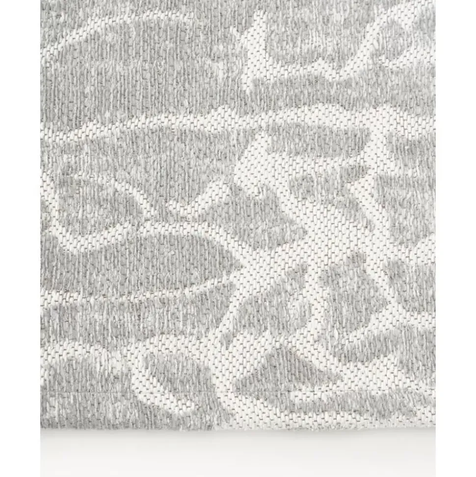 Handgetufteter Jacquard-Baumwollteppich Imani