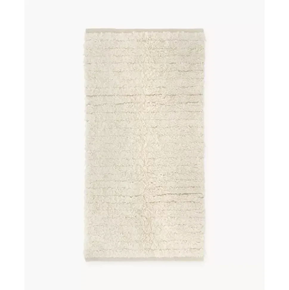 Handgewebter Hochflor-Wollteppich Octavia Mit Hoch-Tief-Struktur