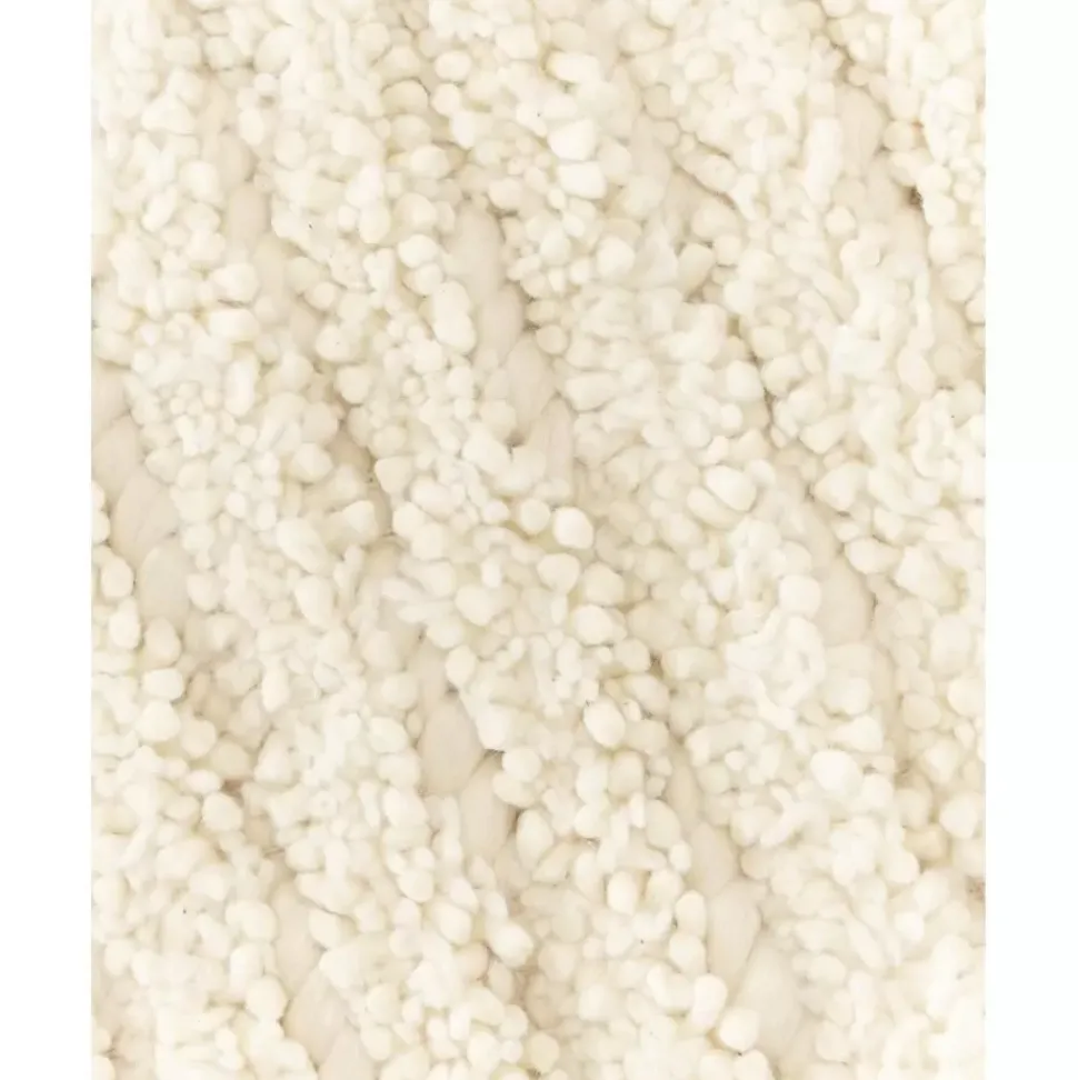 Handgewebter Hochflor-Wollteppich Octavia Mit Hoch-Tief-Struktur