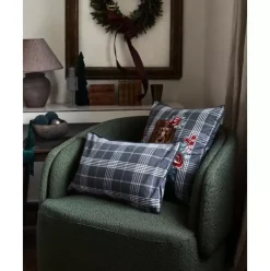 Karierte Kissenhulle Stirling Mit Keder