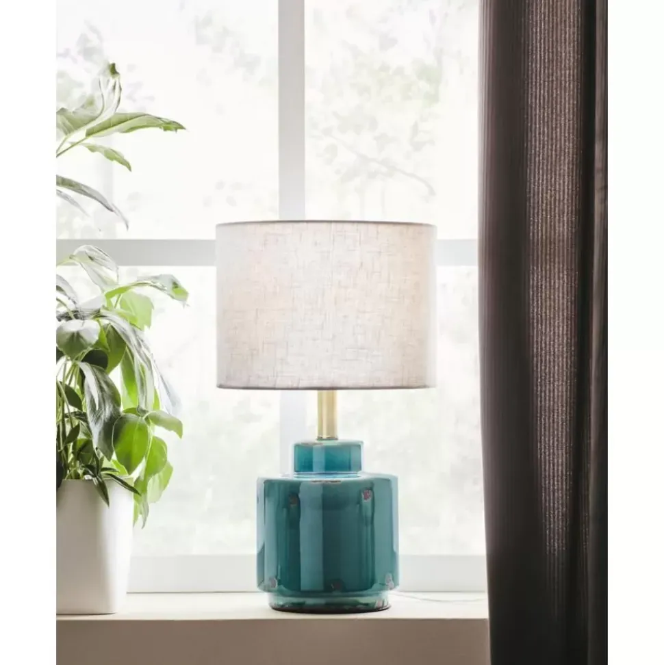 Keramik-Tischlampe Cous Mit Antik-Finish