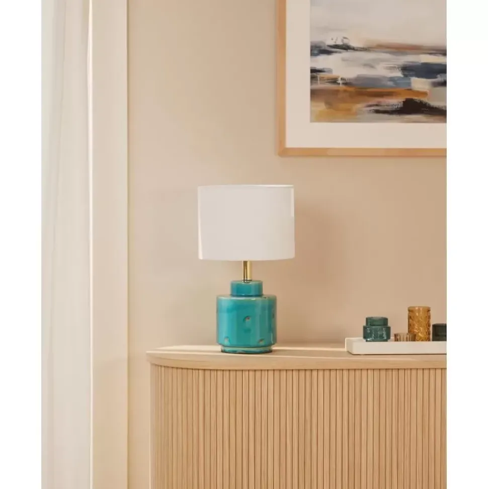 Keramik-Tischlampe Cous Mit Antik-Finish