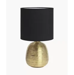 Keramik-Tischlampe Oscar-Gold