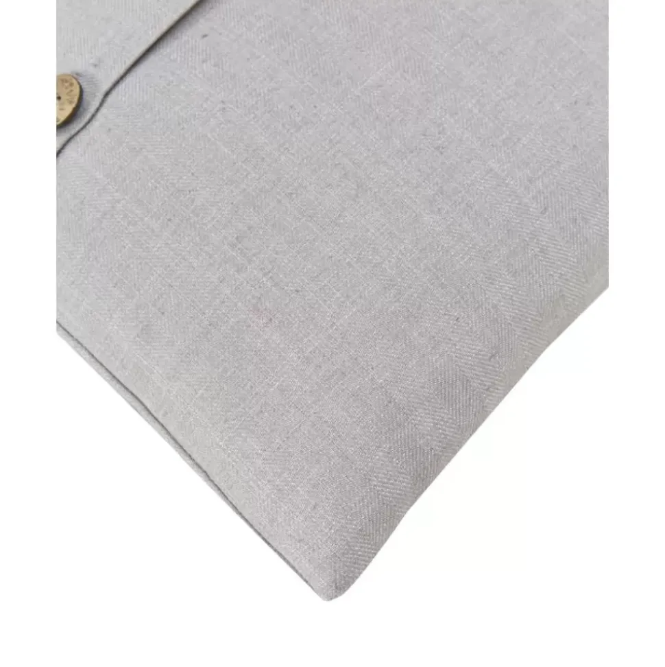 Kissenhulle Blanche Mit Holzknopfen