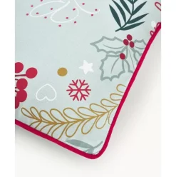 Kissenhulle Bright Mit Winterlichem Motiv Und Stickereien