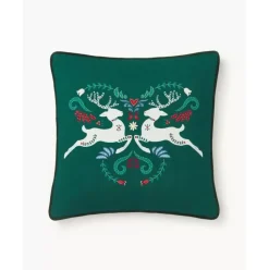 Kissenhulle Deers Mit Winterlichem Motiv