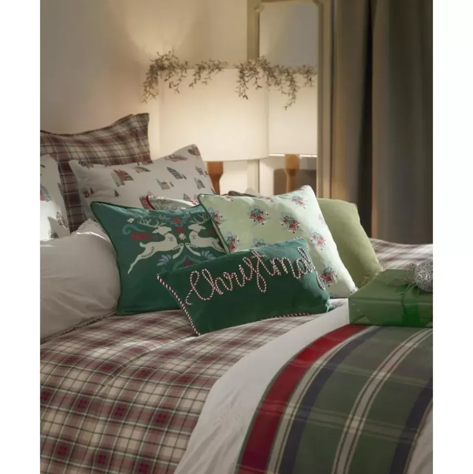 Kissenhulle Deers Mit Winterlichem Motiv