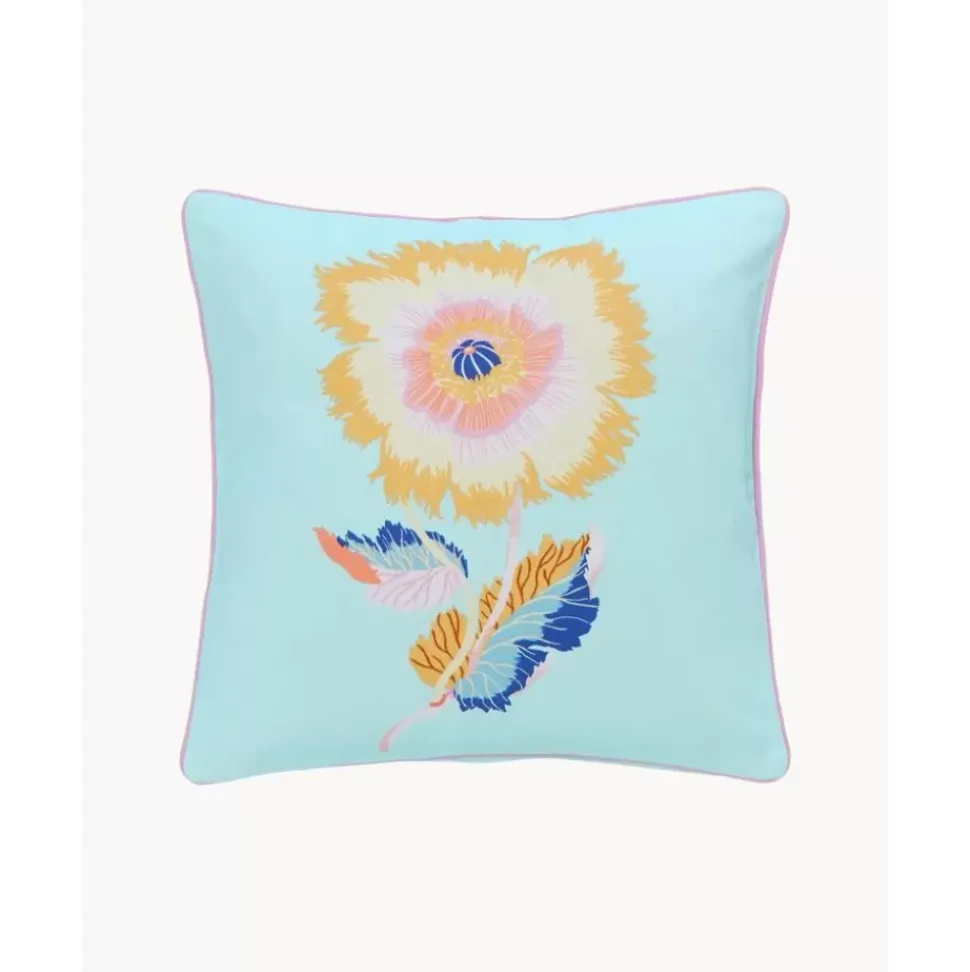 Kissenhulle Lela Mit Blumen-Motiv Aus Bio-Baumwolle
