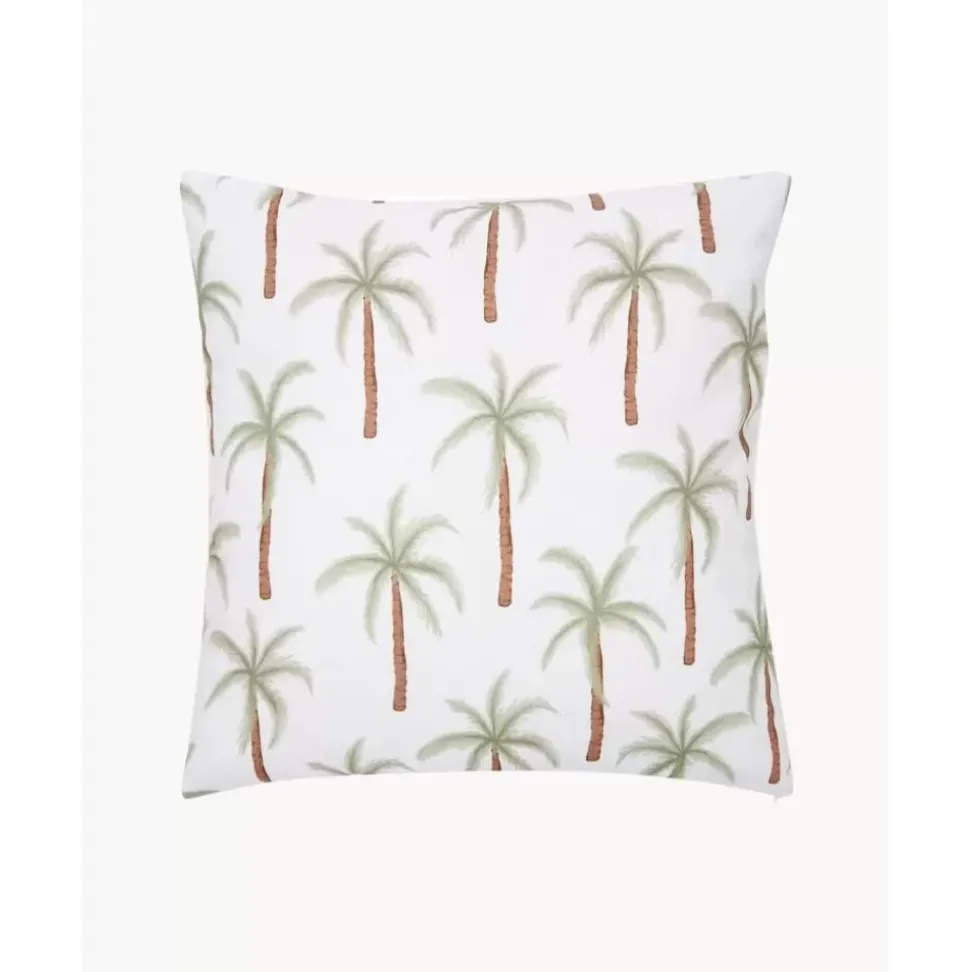 Kissenhulle Palema Mit Palmenprint Aus Bio-Baumwolle