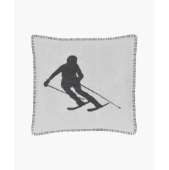 Kissenhulle Skiers In Grau