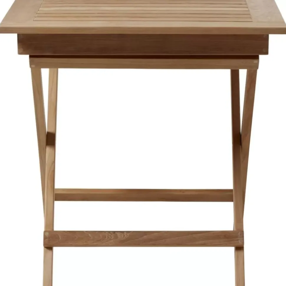 Klappbarer Gartentisch York Aus Teakholz, 70 X 70 Cm