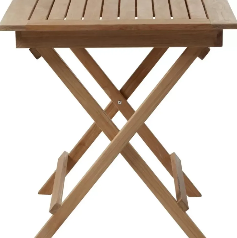 Klappbarer Gartentisch York Aus Teakholz, 70 X 70 Cm