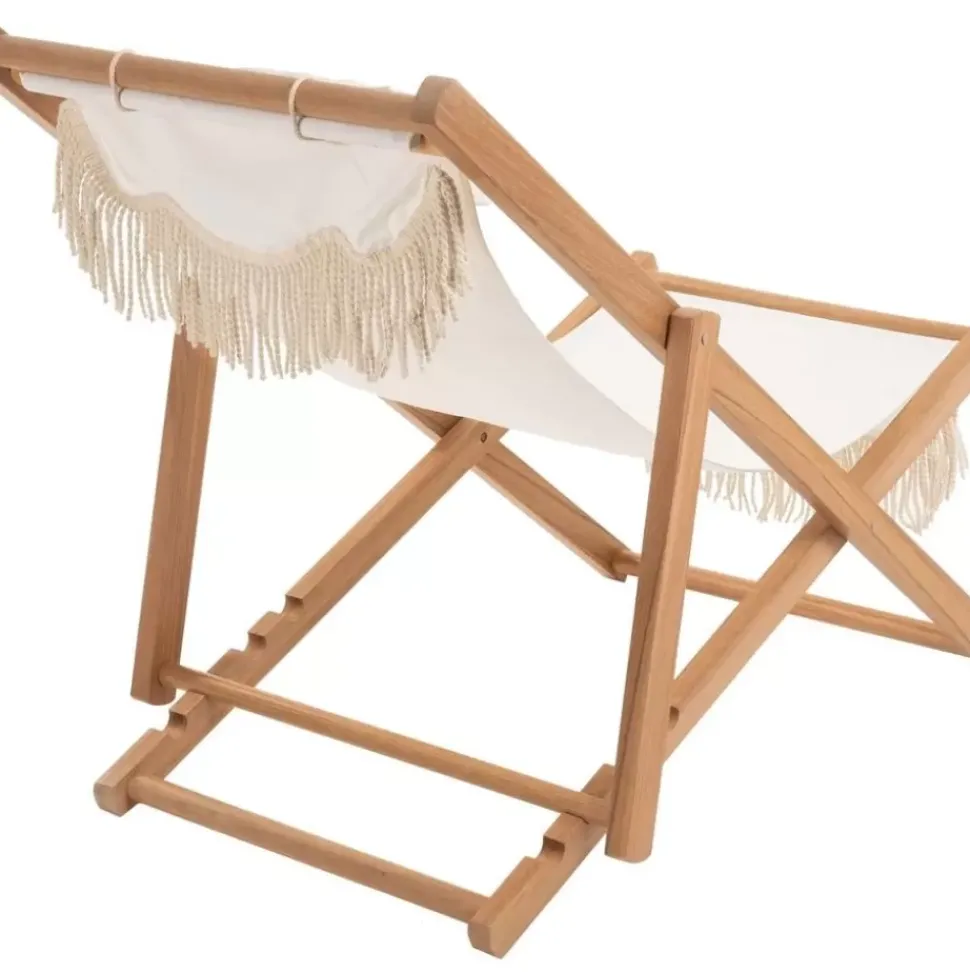 Klappbarer Liegestuhl Sling Mit Fransen