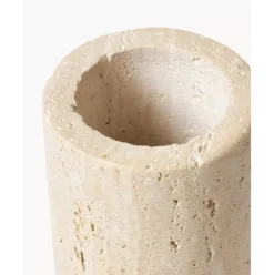 Kleine Deko-Vase Cleighton Aus Travertin