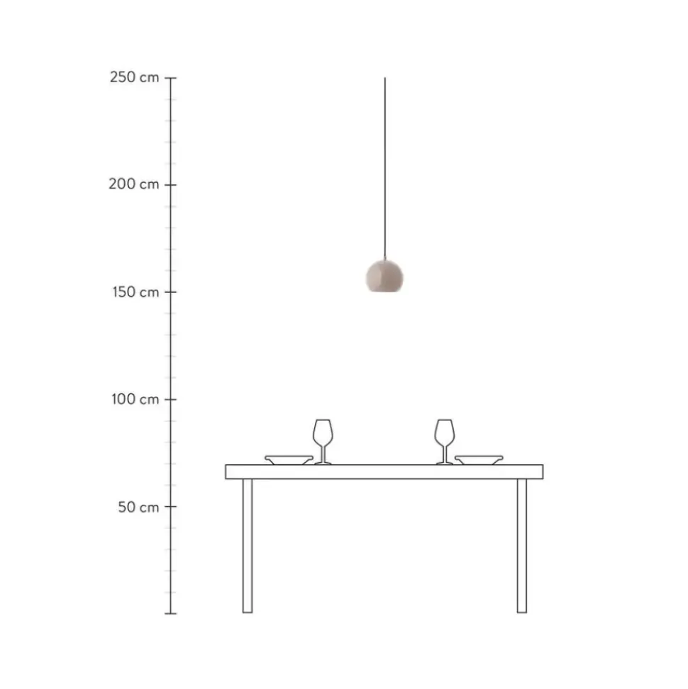 Kleine Kugel-Pendelleuchte Ball