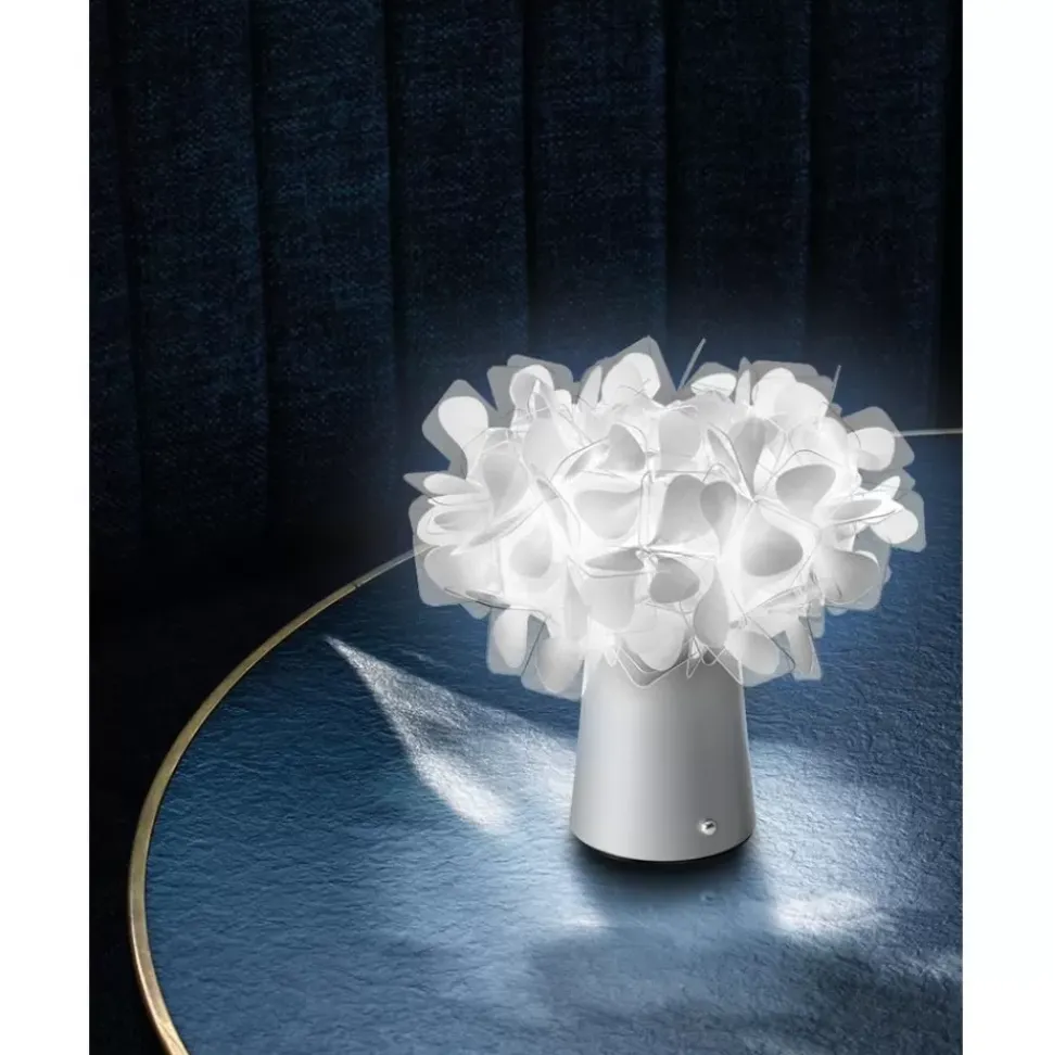 Kleine Mobile Led-Tischlampe Clizia, Dimmbar