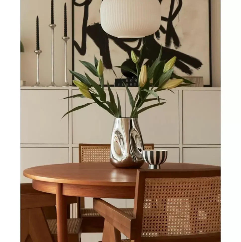 Kleine Mundgeblasene Glas-Vase Mirror