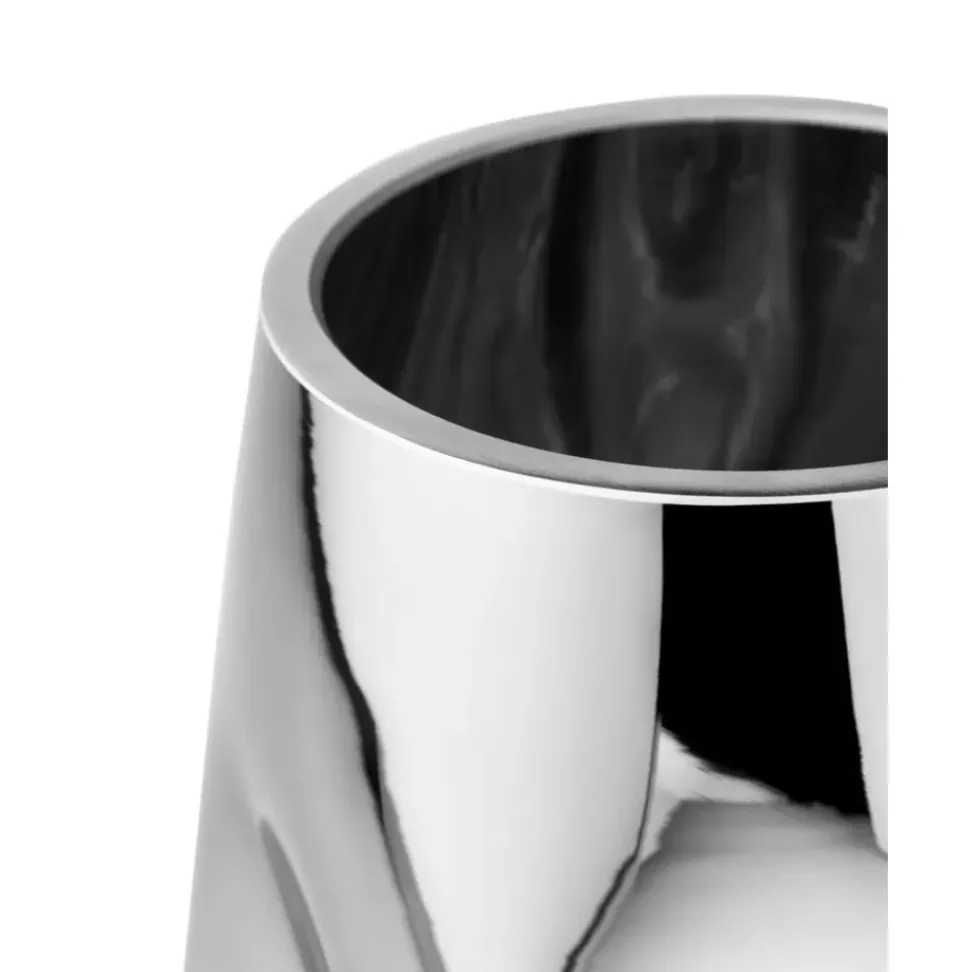 Kleine Mundgeblasene Glas-Vase Mirror
