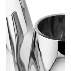 Kleine Mundgeblasene Glas-Vase Mirror