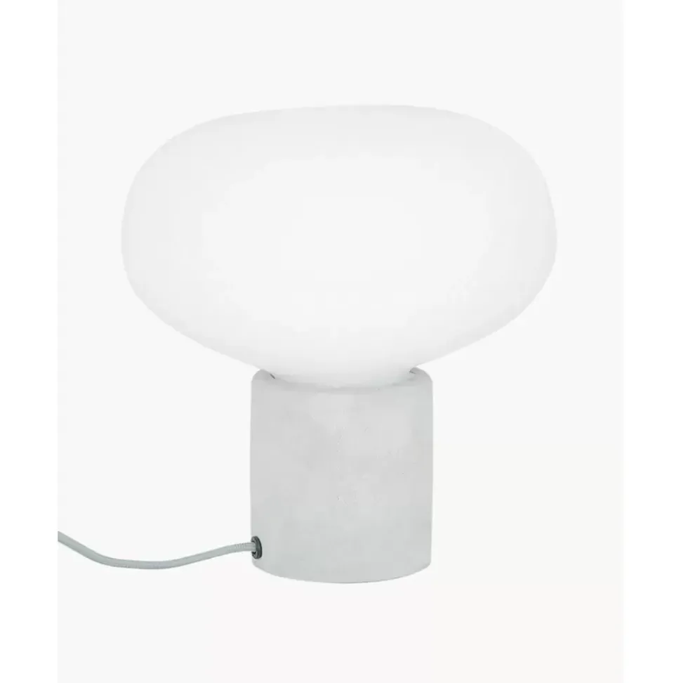 Kleine Nachttischlampe Alma Mit Betonfus