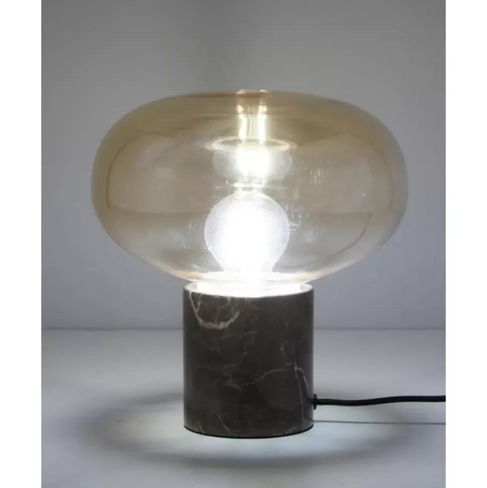 Kleine Nachttischlampe Alma Mit Marmorfus