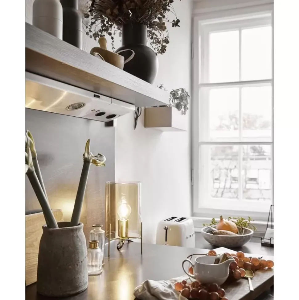 Kleine Tischlampe Laurel Aus Farbigem Glas