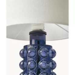 Kleine Tischlampe Olyve Mit Glasfus