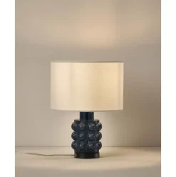 Kleine Tischlampe Olyve Mit Glasfus
