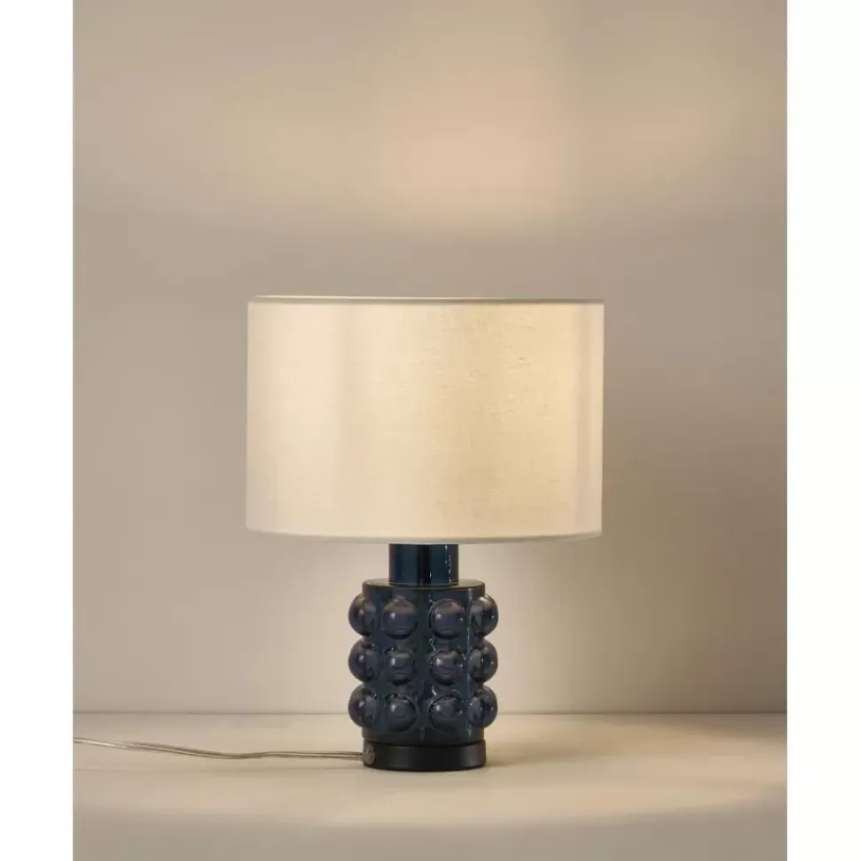 Kleine Tischlampe Olyve Mit Glasfus