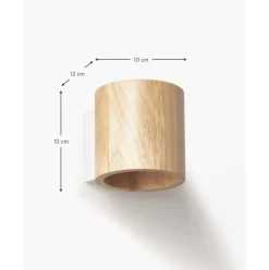 Kleine Wandleuchte Roda Aus Holz