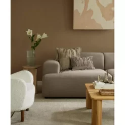 Leder-Kissenhulle Amaia Mit Fransen