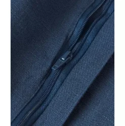 Leinen-Kissenhulle Lanya In Marineblau