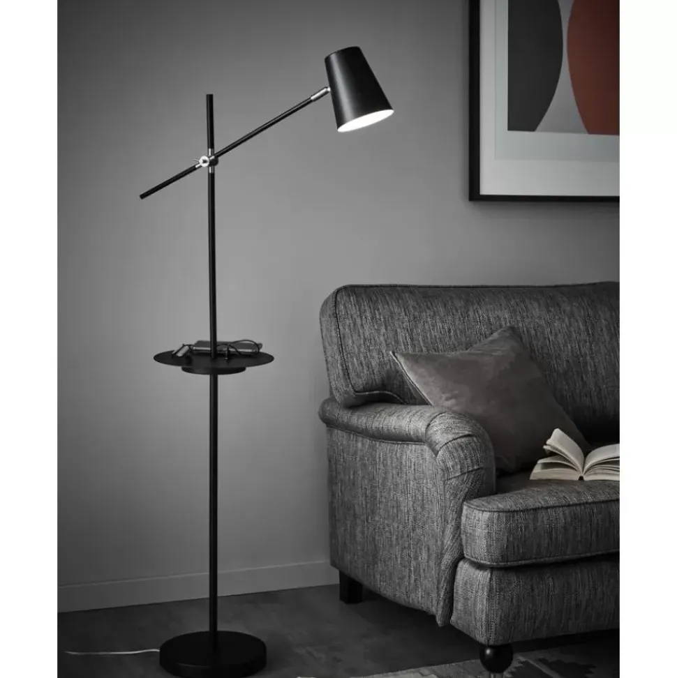 Leselampe Linear Mit Ablage Und Ladestation