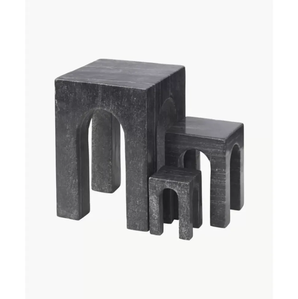 Marmor-Buchstutzen Arkis, 3Er-Set